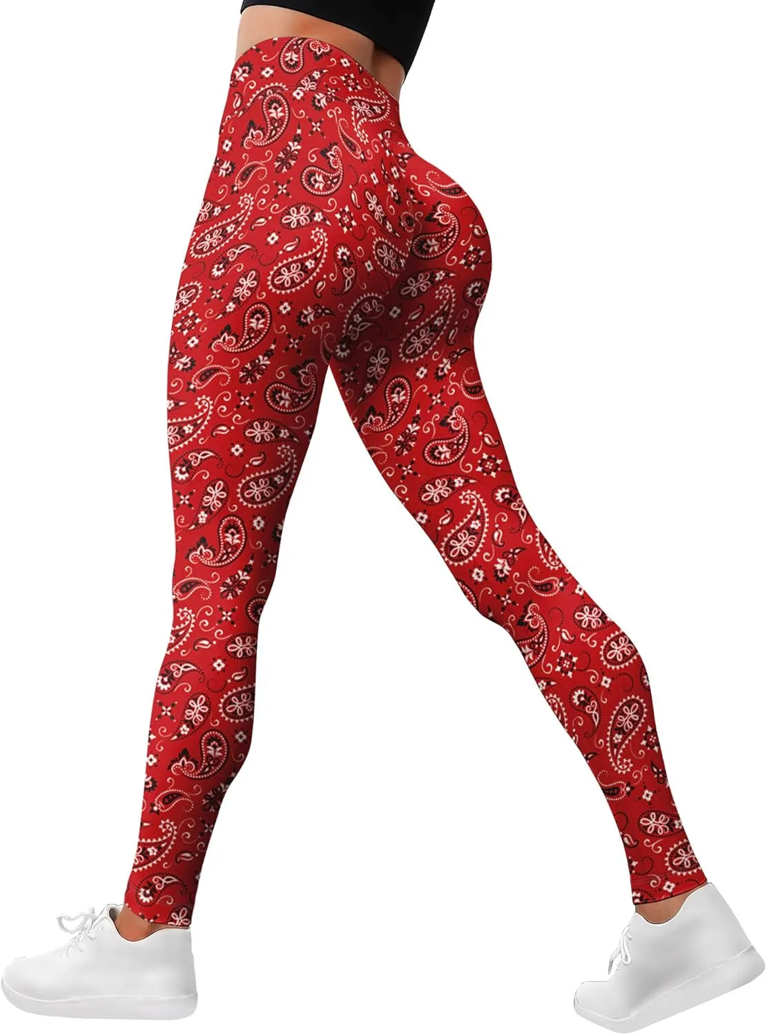 Leggings for Women Funny Printed Gym Womens Yoga Pants Floral Legging Flower Prints, Small