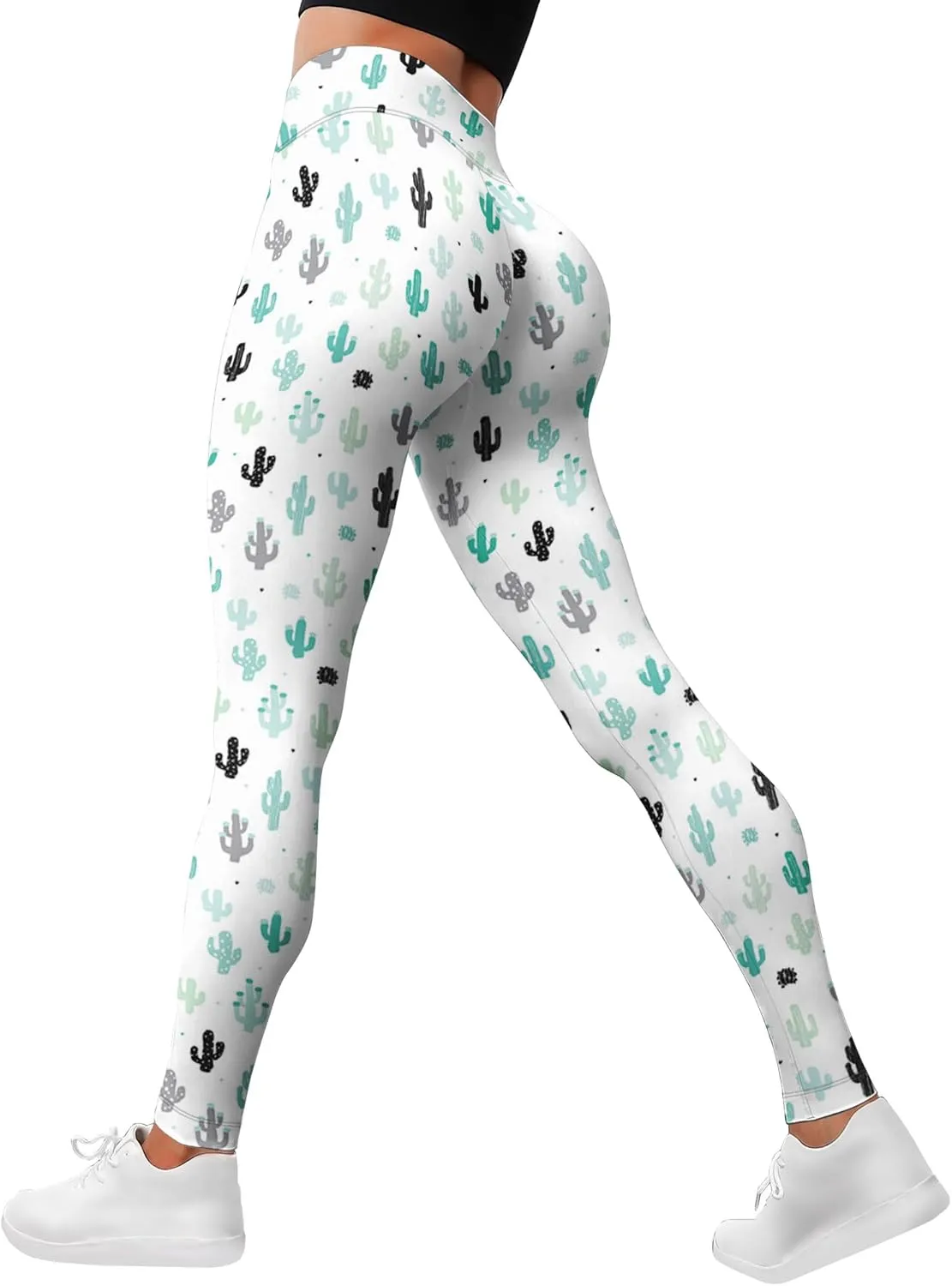 Leggings for Women Funny Printed Gym Womens Yoga Pants Floral Print Legging Flower Athletic Running Pant