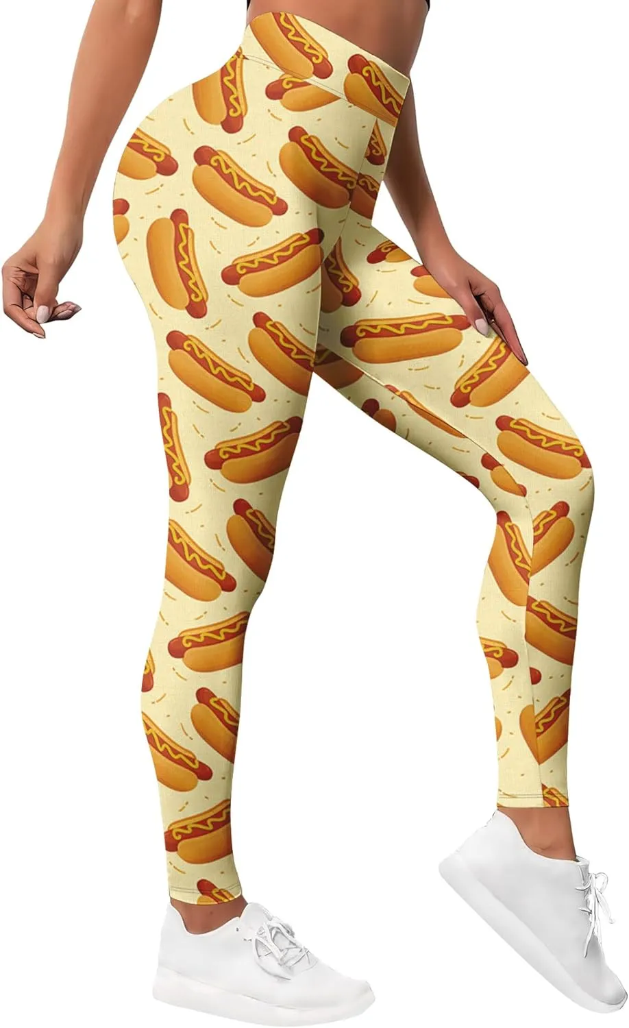 Leggings for Women Funny Printed Gym Womens Yoga Pants Floral Print Legging Flower Athletic Running Pant