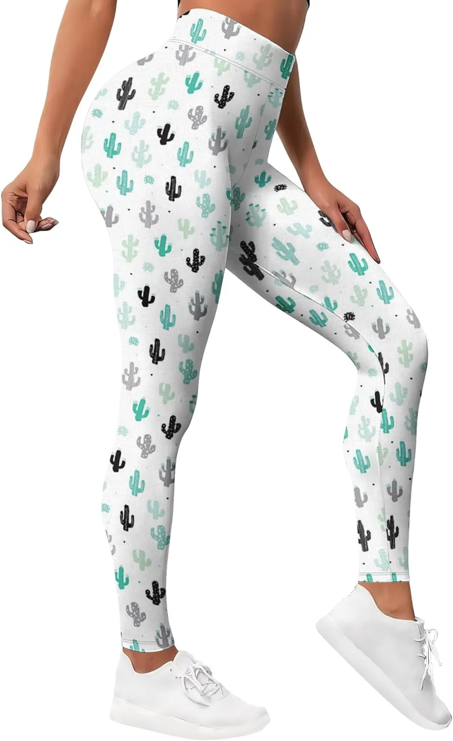 Leggings for Women Funny Printed Gym Womens Yoga Pants Floral Print Legging Flower Athletic Running Pant