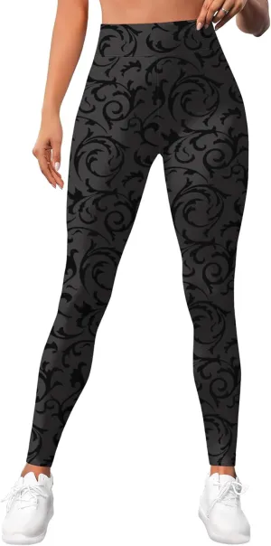 Leggings for Women Printed Funny Gym Womens Yoga Pants Sugar Skull Legging Skull Athletic Pant