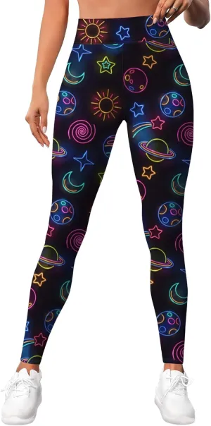 Leggings for Women Printed Funny Gym Womens Yoga Pants Sugar Skull Legging Skull Athletic Pant