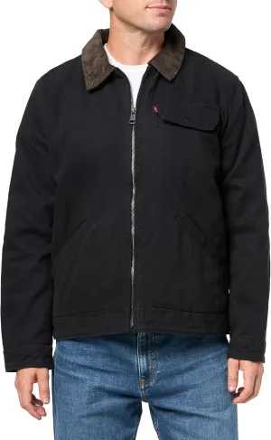 Levi's Men's Workwear Cotton Canvas Corduroy Collar Depot Jacket
