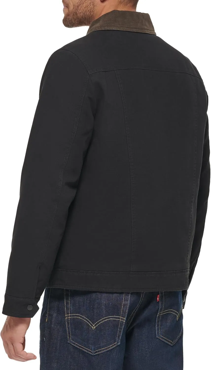 Levi's Mens Workwear Cotton Canvas Corduroy Collar Depot Jacket