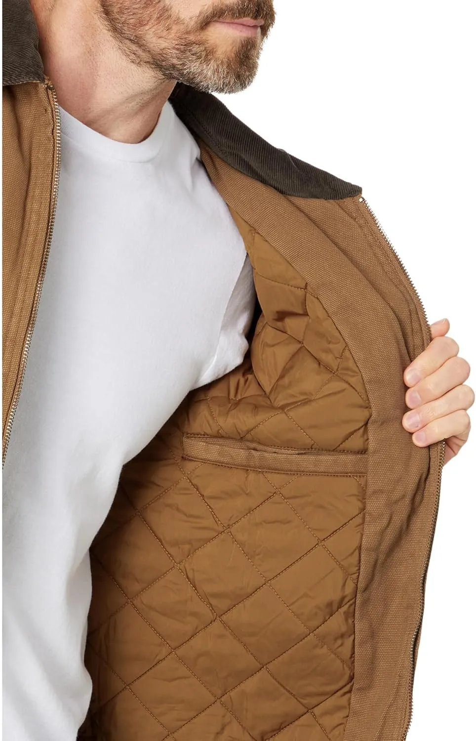 Levi's Men's Workwear Cotton Canvas Corduroy Collar Depot Jacket
