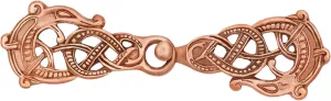 Lord of Battles Viking Cloak Clasp Bronze Cloak Pin Celtic Brooch Pin for Cloak Scarf, Shawl Clasp Pin Handmade Fully Functional Costume Dress Up Viking Theater Accessory - Lost-Wax Cast Bronze
