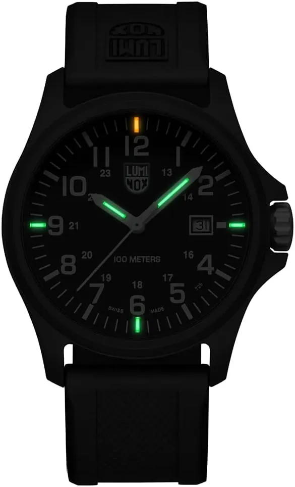 Luminox - Watch - G Patagonia Carbonox - Mens Watch 43 mm - Military Watch - Date Function - 100m Water Resistant - Different Variations - Mens Watches - Made in Switzerland