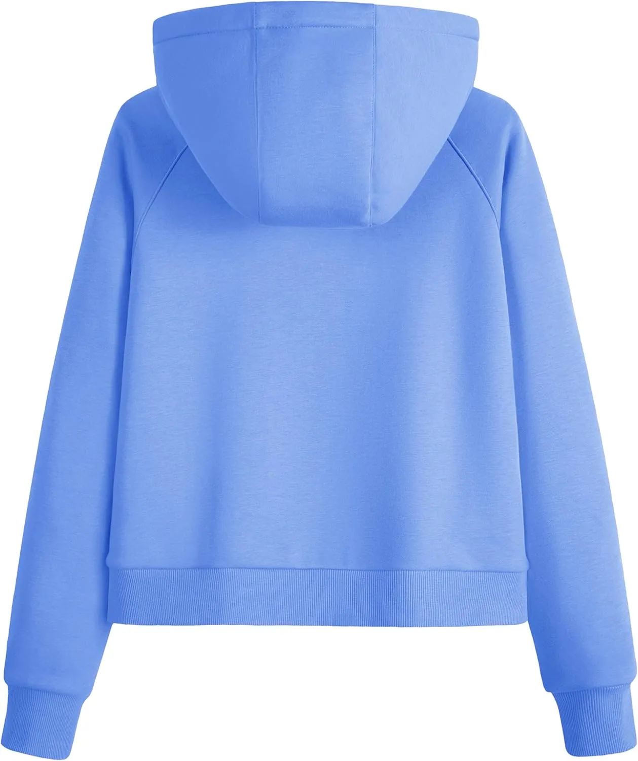 MAGCOMSEN Women's Half Zip Cropped Sweatshirts Fleece Lined Hoodie Quarter Zip Pullover Activewear Sweater with Pockets