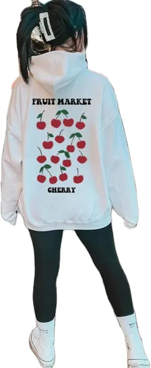 Meiweileya Womens Y2k Oversized Cute Preppy Graphic Printed Hoodies Letter Aesthetics Pullover Long Sleeve
