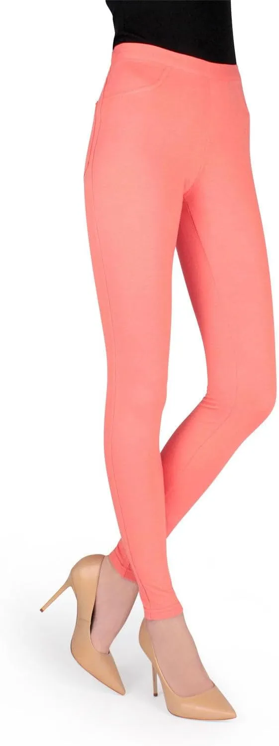 MeMoi Pants-Style Cotton Blend Leggings