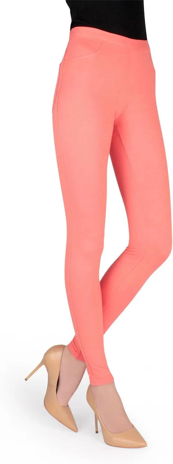 MeMoi Pants-Style Cotton Blend Leggings