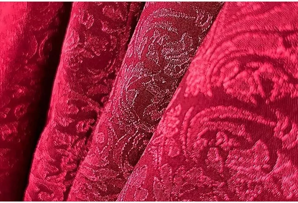 Men's Business Double Breasted Suit Vest Printed Waistcoat Slim Fit Wedding Groomsmen Vests