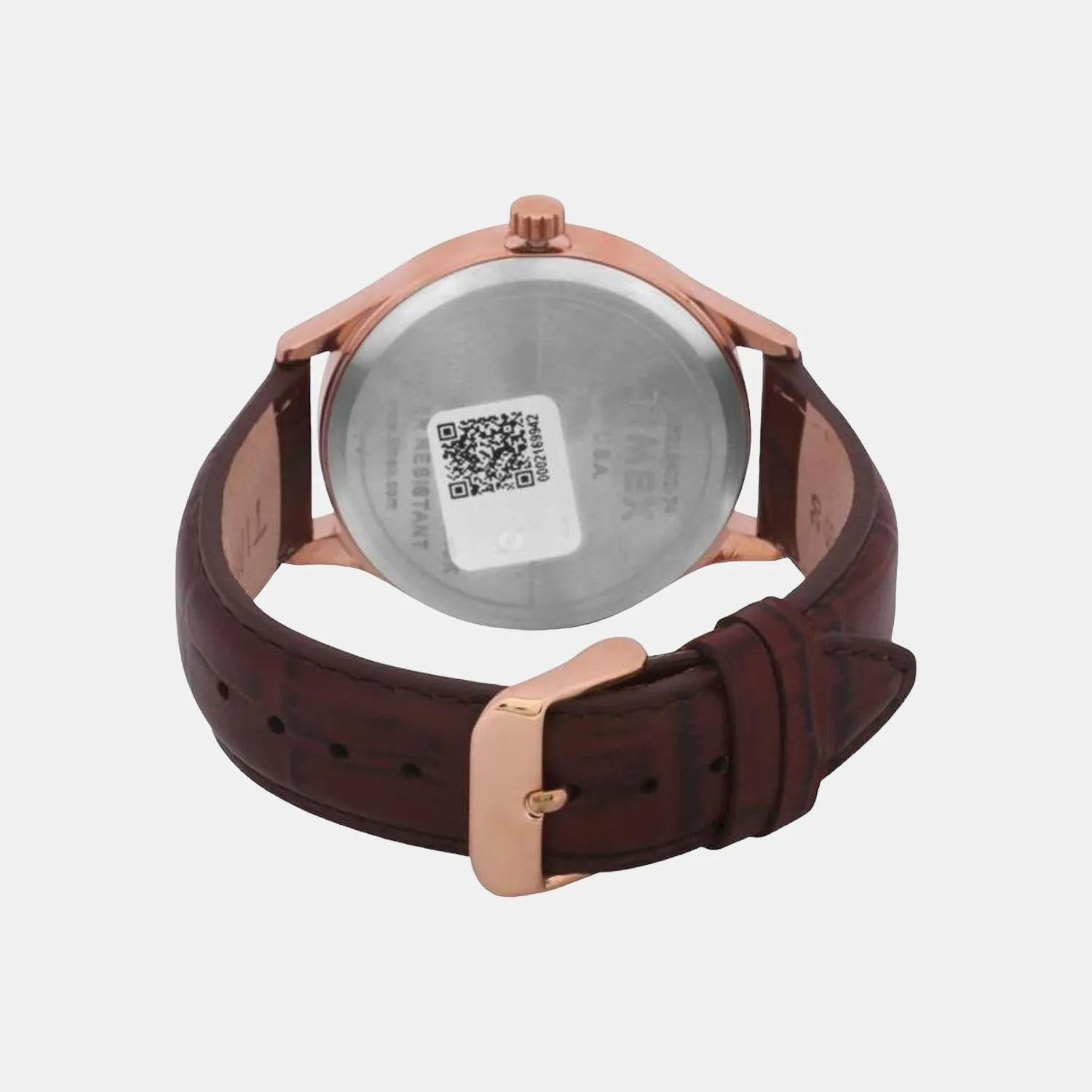 Men's Silver Analog Leather Watch TWEG18402