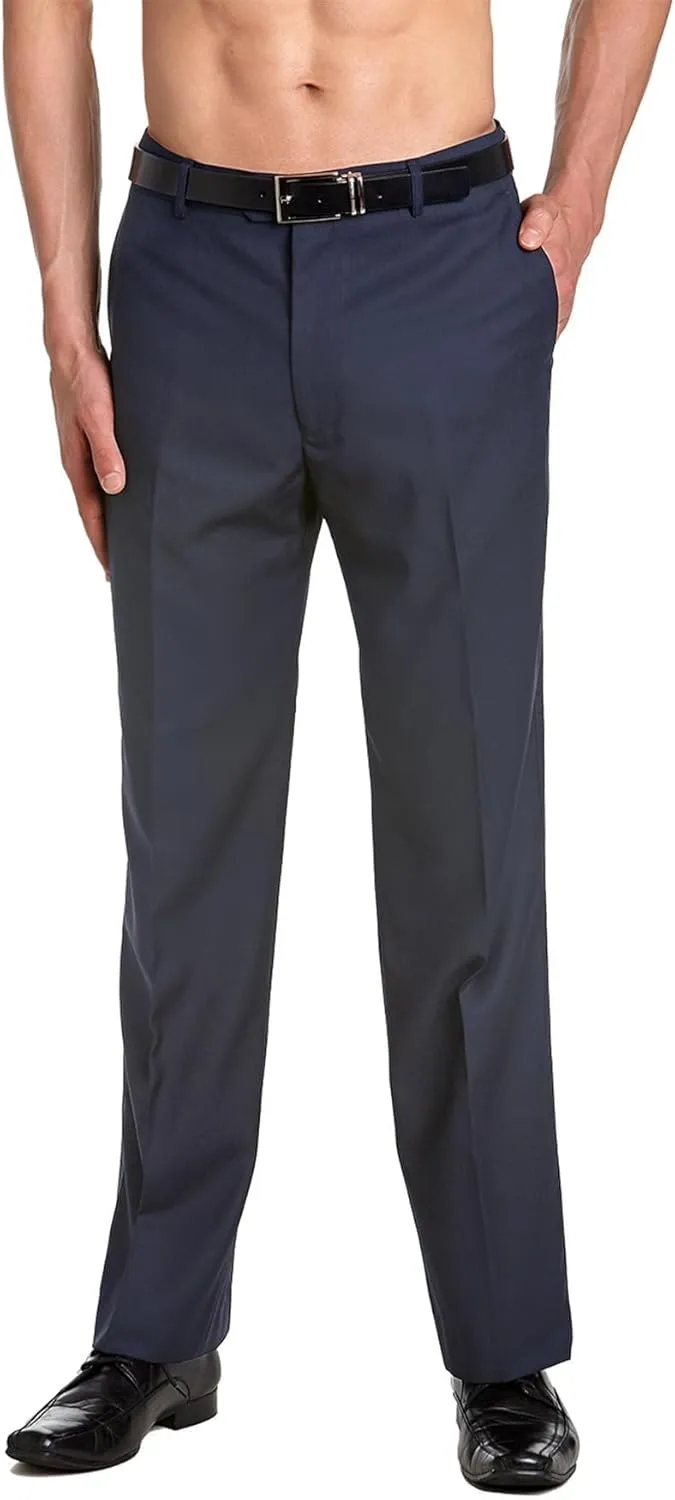 Men's TUXEDO Pants Tux Pant Flat Front Satin Band Stripe Solid Colors