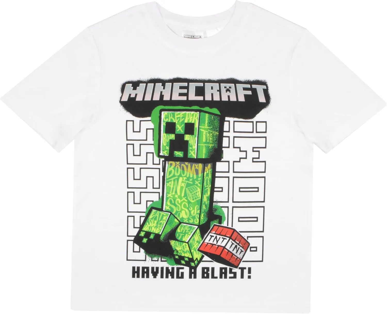 Minecraft Boys 3-Piece Creeper Pants Set - Short Sleeve T-Shirt, Shorts, & Jogger Pants 3-Pack Bundle Set for Boys