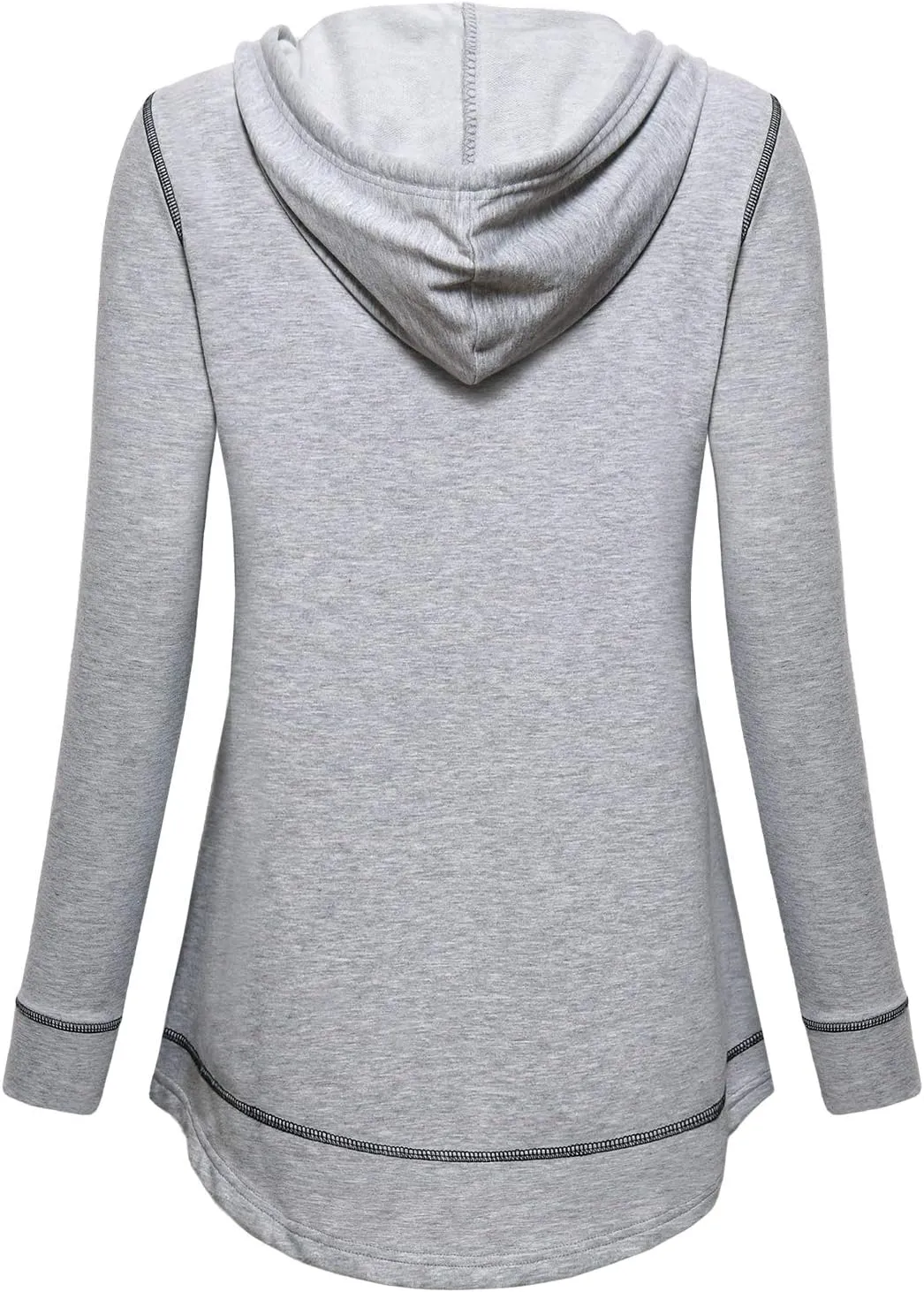 MOQIVGI Womens Long Sleeve Lightweight Activewear Casual Running Yoga Workout Hooded Tops