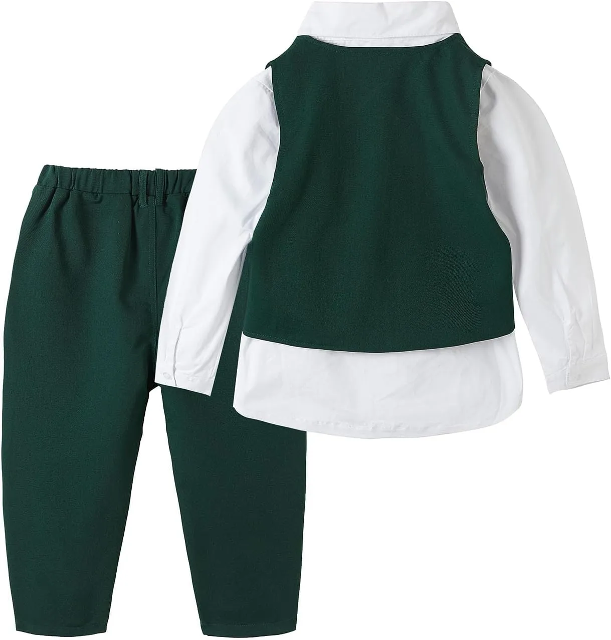 Mud Kingdom Boys Suits for Weddings White Shirts, Vests and Pants Clothes Sets