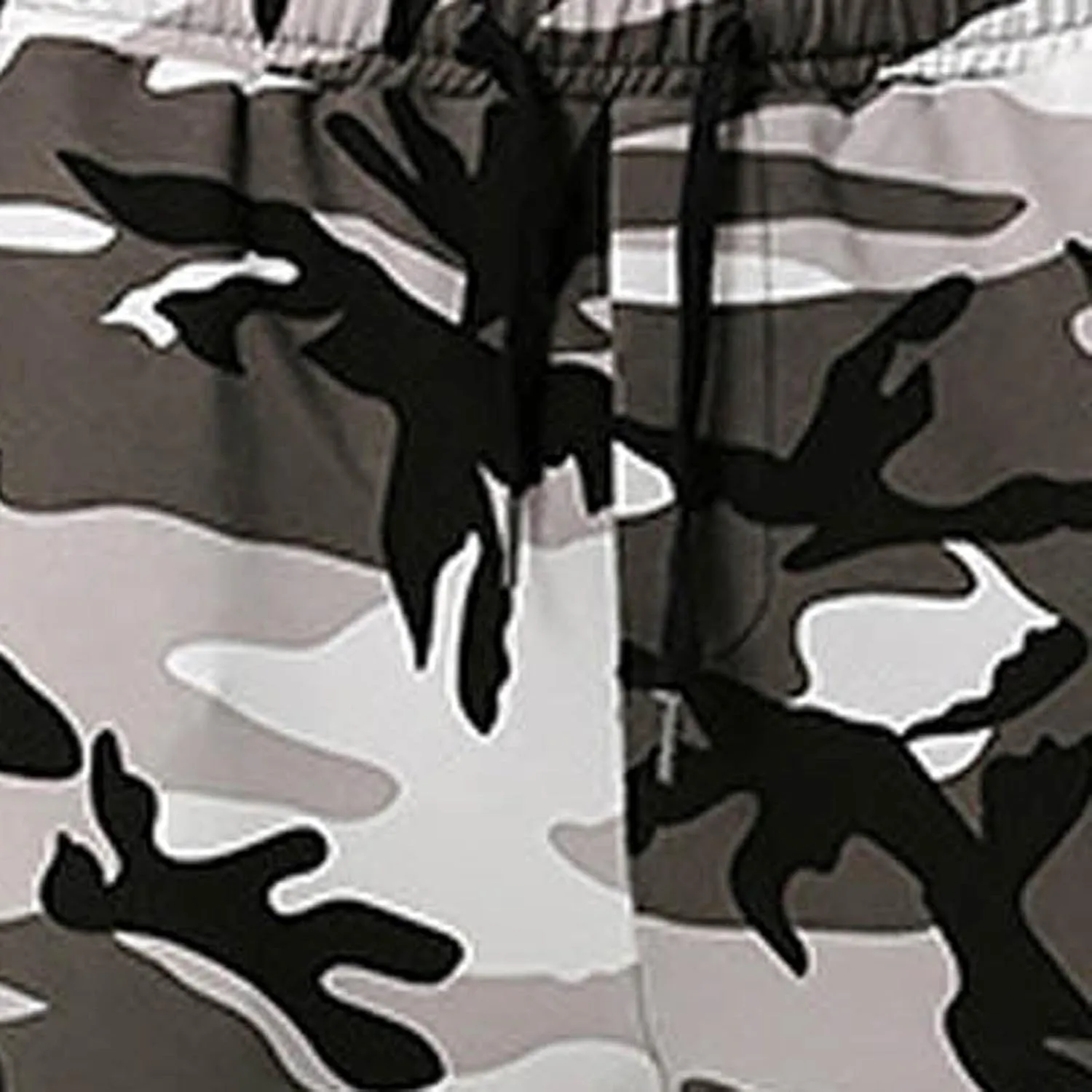 Muscularfit Athletic Pants for Men 2024 Trendy Stretch Waist Camo Pant Causal Drawstring Multi Pockets Camouflage Sweatpants
