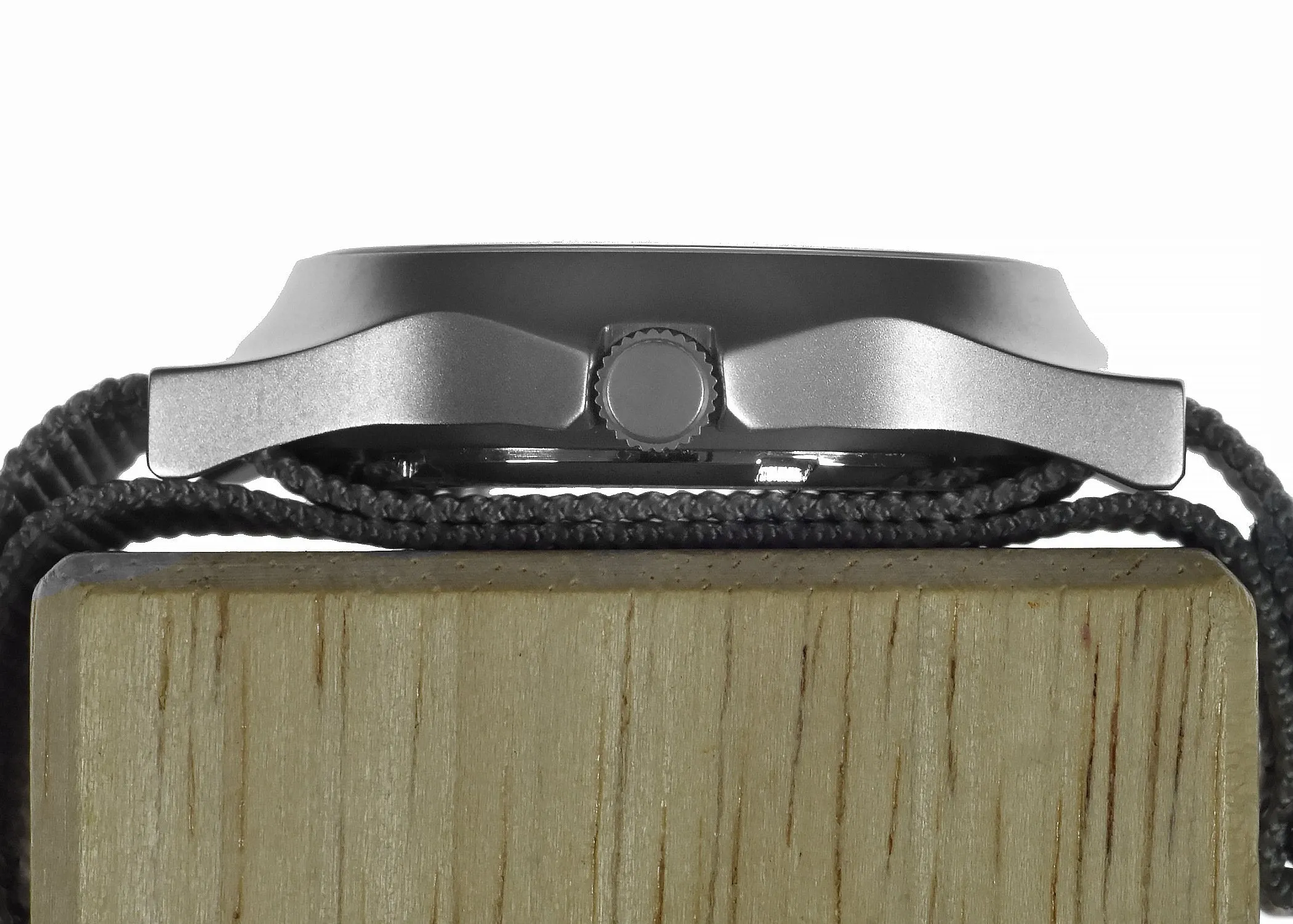 MWC G10 LM Stainless Steel Military Watch (Grey Strap) - Plain Caseback Suitable for Engraving / Personalization