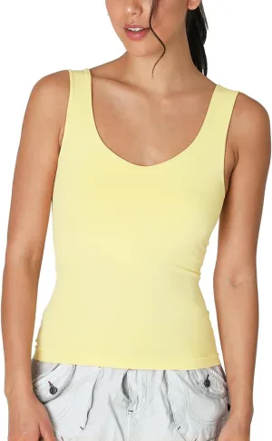 NIKIBIKI Women Seamless Clean Line Sweet Heart Tank Top, Made in U.S.A, One Size