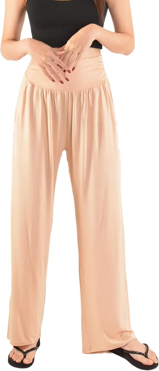 Orient Trail Women's Wide Leg Yoga Pants High Waist Casual Slit Leg Lounge Sweatpants with Pockets Oversized Plus Sizes