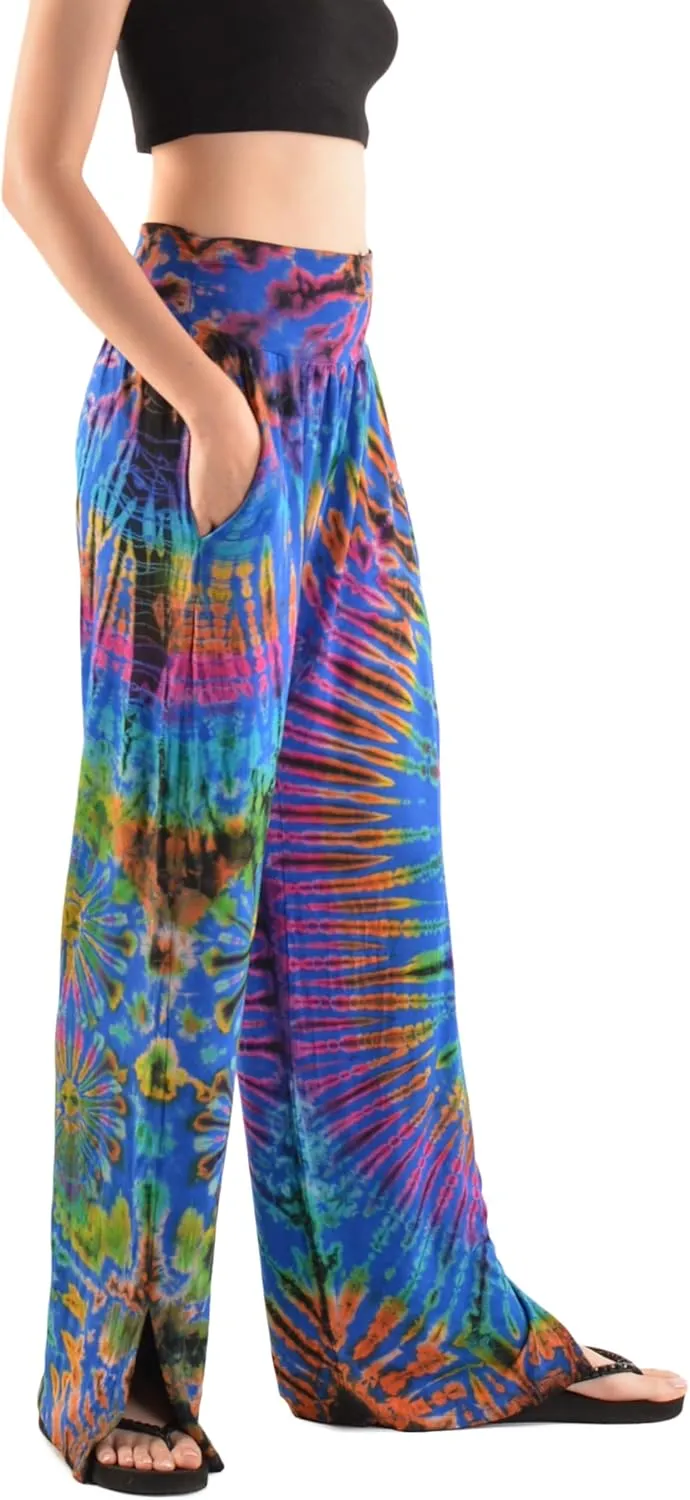 Orient Trail Women's Wide Leg Yoga Pants High Waist Casual Slit Leg Lounge Sweatpants with Pockets Oversized Plus Sizes