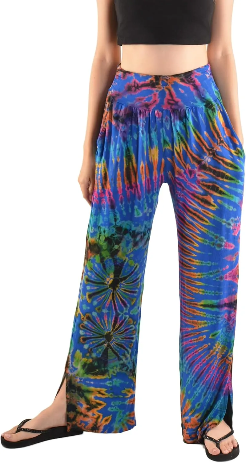 Orient Trail Women's Wide Leg Yoga Pants High Waist Casual Slit Leg Lounge Sweatpants with Pockets Oversized Plus Sizes