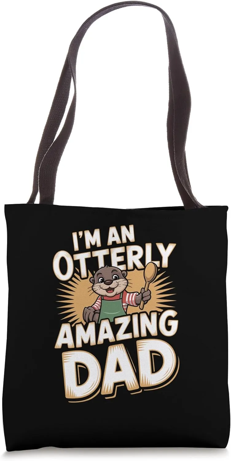Otterly Amazing Dad Humor Tote Bag