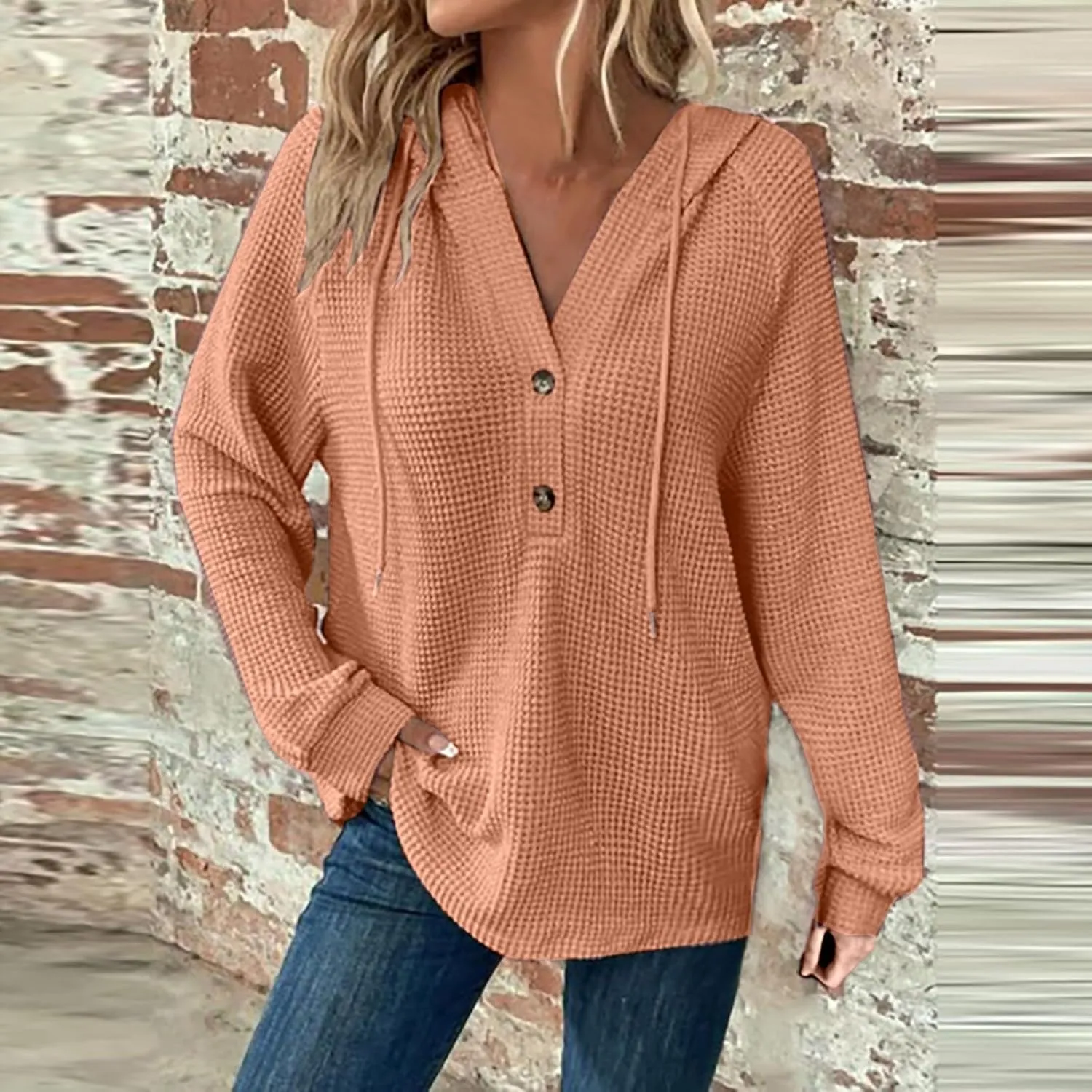Oversized Hoodies for Women - Womens Fashion Hoodies Pullover - Knit Tops for Women - Cute Hooded Sweatshirt