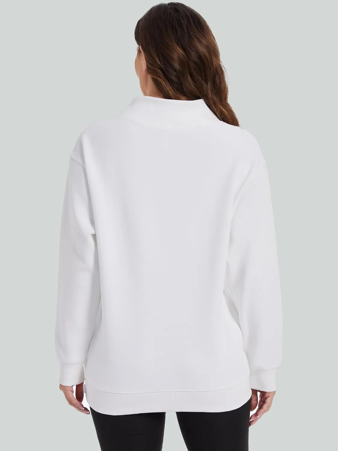 Oversized Sweatshirt for Women Long Sleeve Turtleneck Pullover Lightweight Crewneck Tops Ladies Sweatshirts