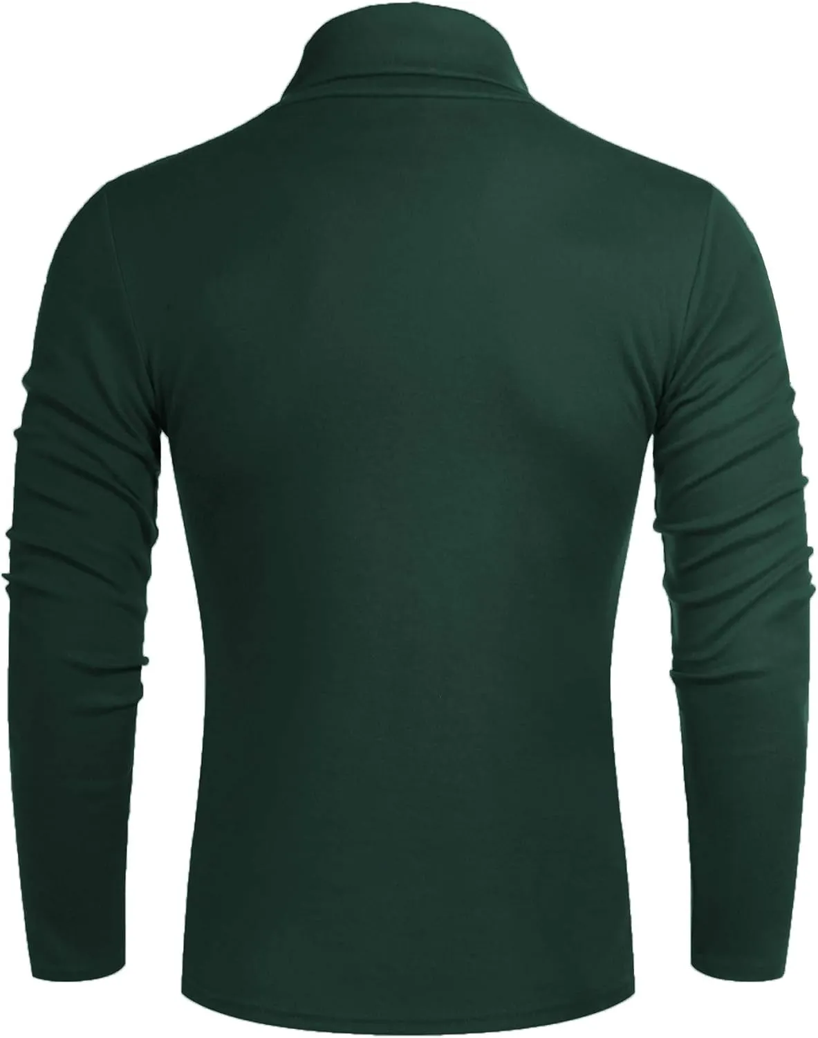 Poriff Men's Casual Slim Fit Basic Tops Knitted Lightweight Turtleneck Pullover Sweater