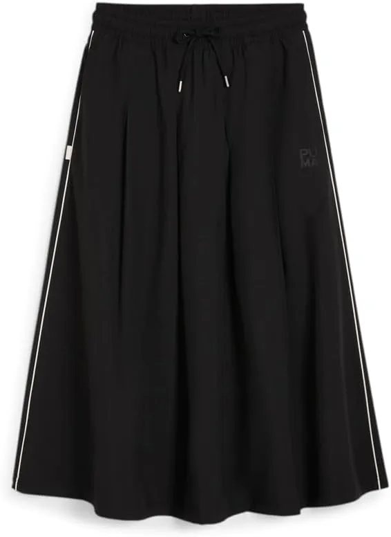 PUMA Womens Infuse Pleated Midi Skirt Casual Casual - Black - Size M