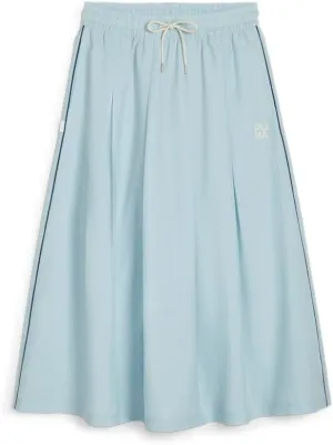 PUMA Womens Infuse Pleated Midi Skirt Casual Casual - Blue - Size M