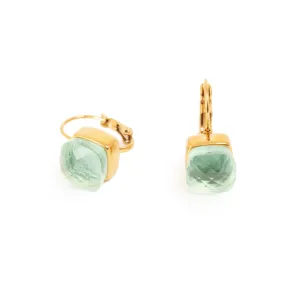 Pure Steel 14K Glass Earring