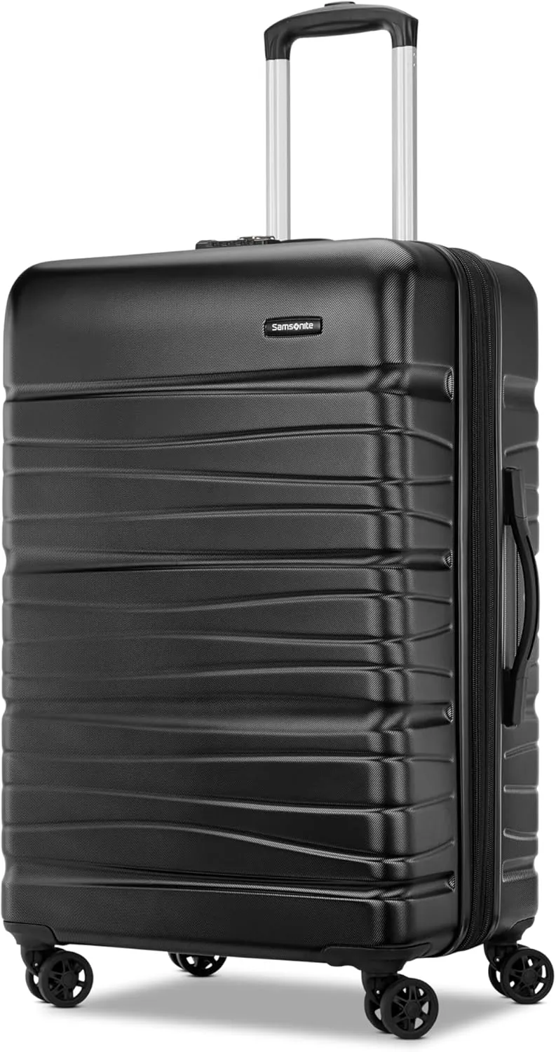 Samsonite Evolve SE Hardside Expandable Luggage, Bass Black, Medium Spinner