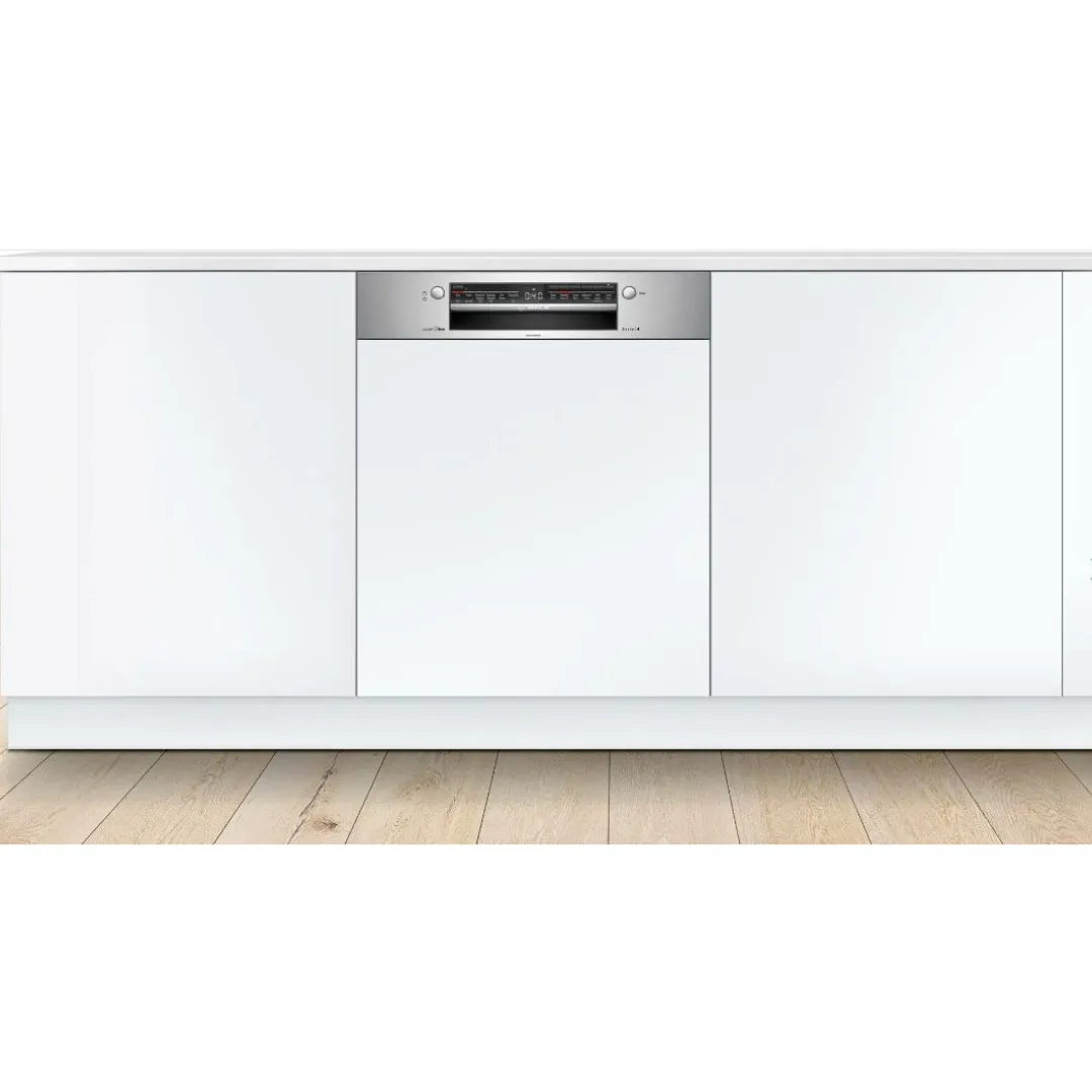 Series 4 Built In Semi Integrated Dishwasher SMI4IVS00I 60 cm with 13 Place Settings Stainless Steel