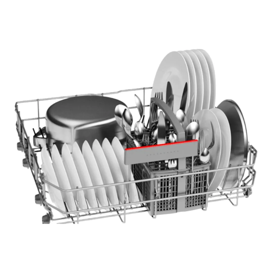 Series 4 Built In Semi Integrated Dishwasher SMI4IVS00I 60 cm with 13 Place Settings Stainless Steel