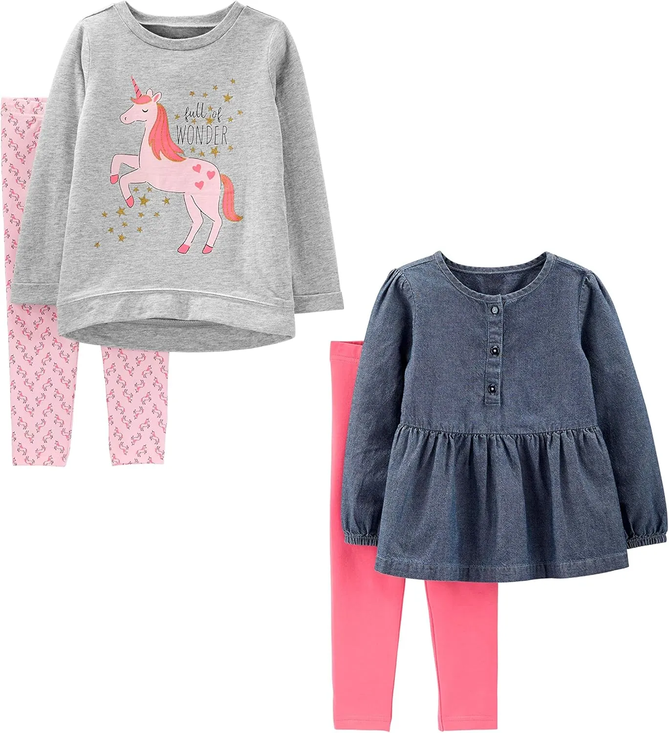 Simple Joys by Carter's girls 4-piece Playwear Set
