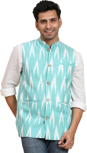 SKAVIJ Men's Casual Nehru Jacket Business Vests Lightweight Waistcoat Slim Fit Suit Vest