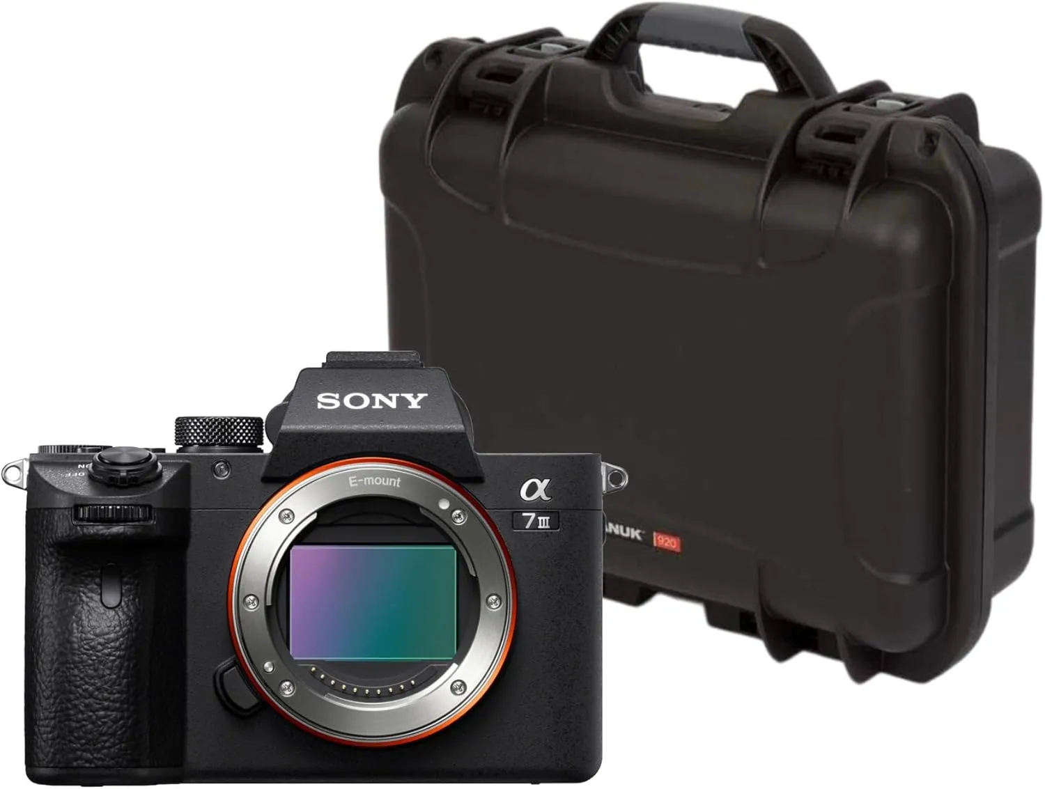 Sony Alpha a7 III 24.2MP Full Frame Mirrorless Digital Camera (Body Only) Bundle with 920 Molded Interior Hard Case with Foam Insert and Lid Organizer A7R Camera (Black) (2 Items)
