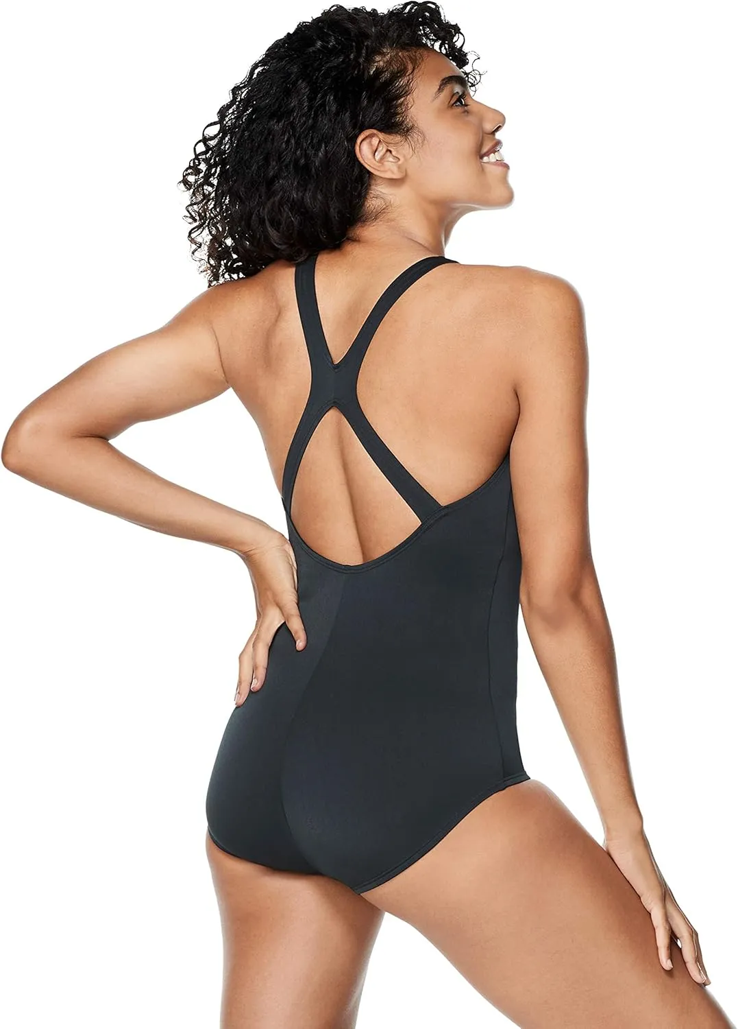 Speedo Women's Swimsuit One Piece Endurance Ultraback Solid Contemporary Cut