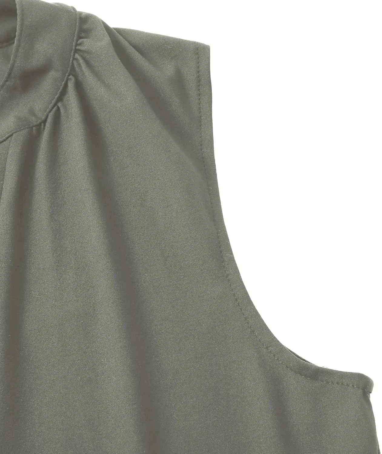 Summer Dresses for Women 2025 Maxi Flowy Casual Boho Sundresses Sleeveless V-Neck Pleated Beach Vacation Tank Dress