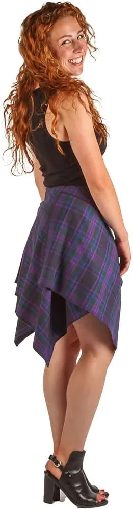 Tartan Skirt, Women's Plaid Skirt with Pockets, Ladies' Scottish Skirts