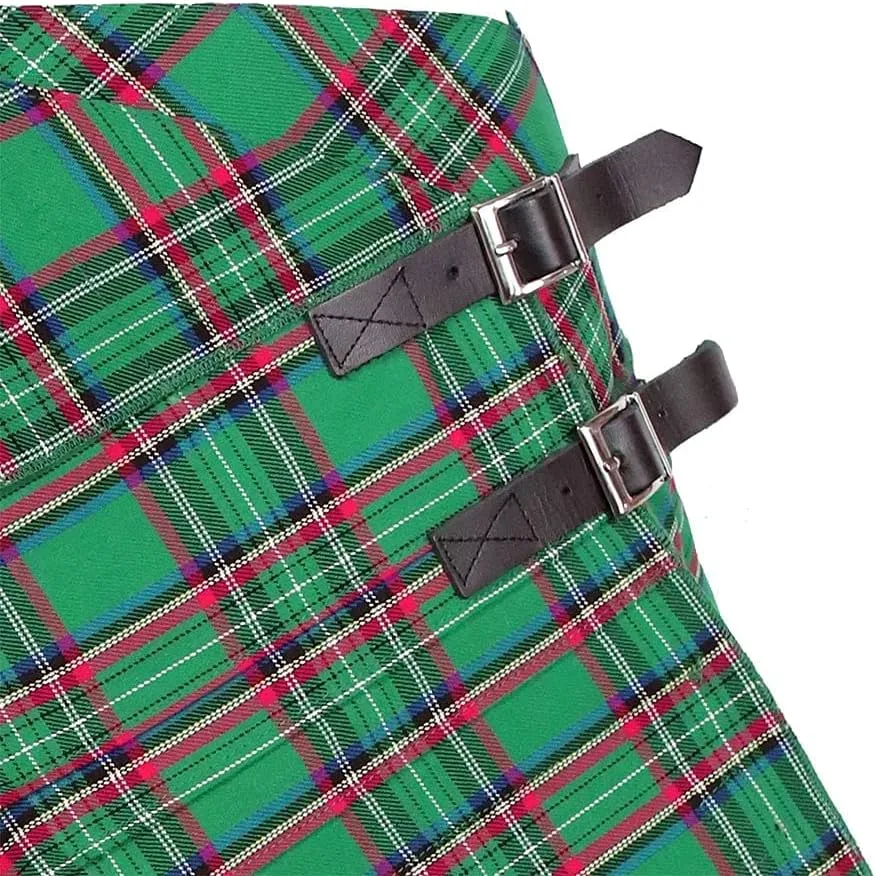 Tartan Skirt, Women's Plaid Skirt with Pockets, Ladies' Scottish Skirts