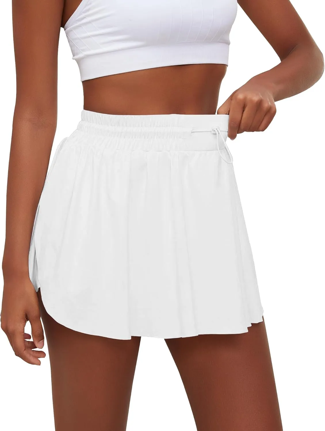 Tennis Skirts for Women Pleated Athletic Skort High Waisted Golf Skirts with Shorts Pocket Athletic Running Activewear