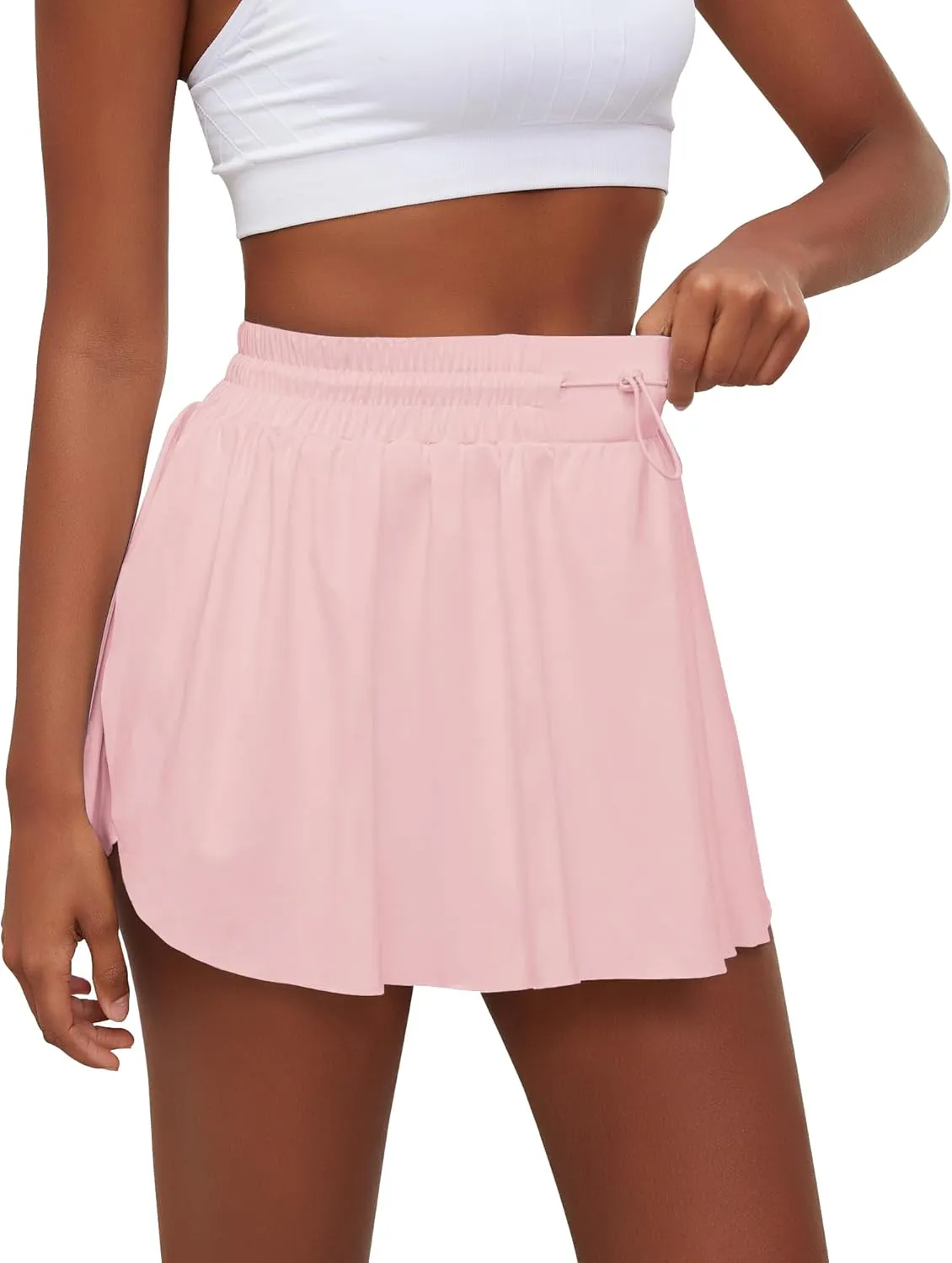 Tennis Skirts for Women Pleated Athletic Skort High Waisted Golf Skirts with Shorts Pocket Athletic Running Activewear