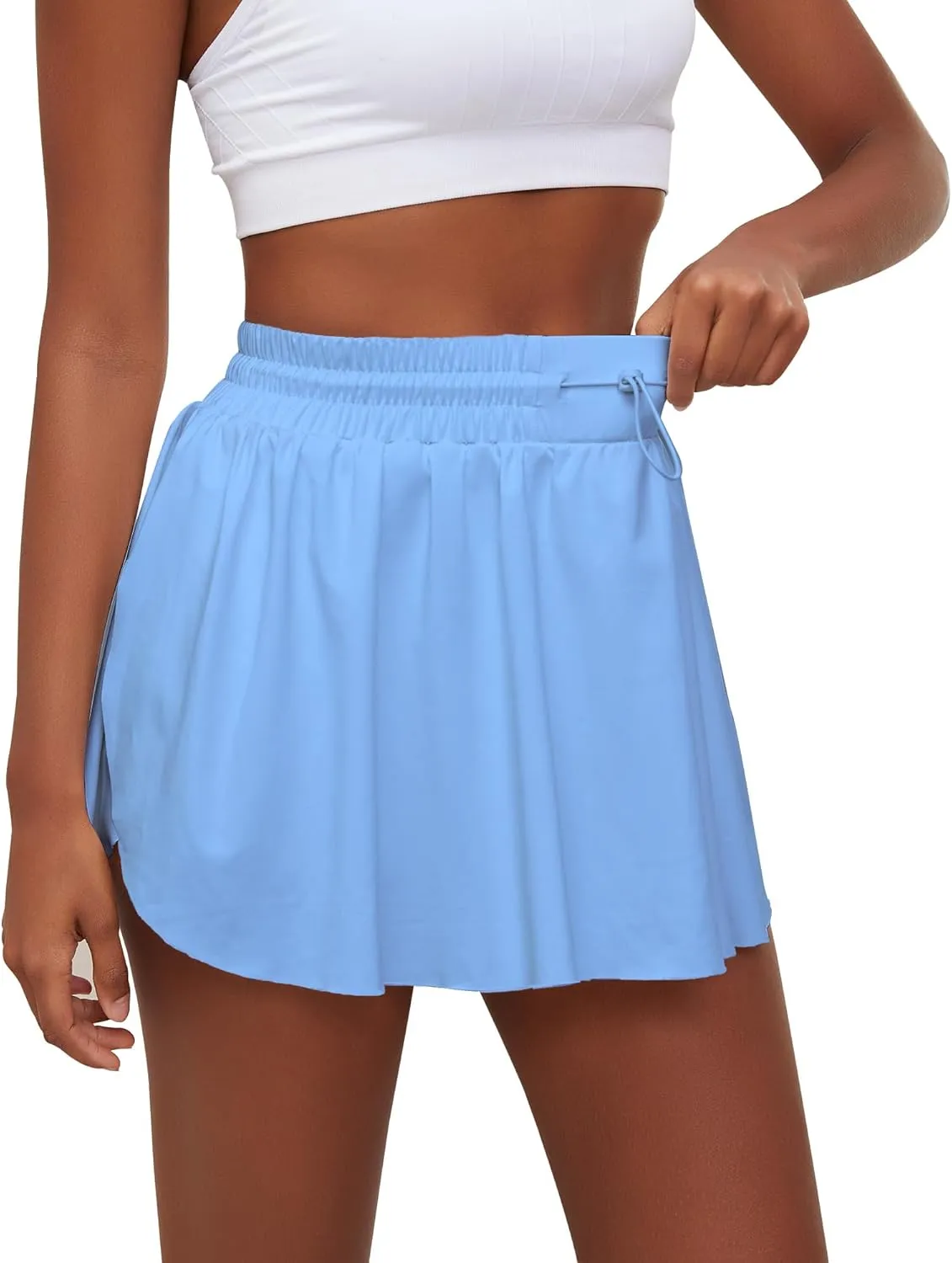 Tennis Skirts for Women Pleated Athletic Skort High Waisted Golf Skirts with Shorts Pocket Athletic Running Activewear