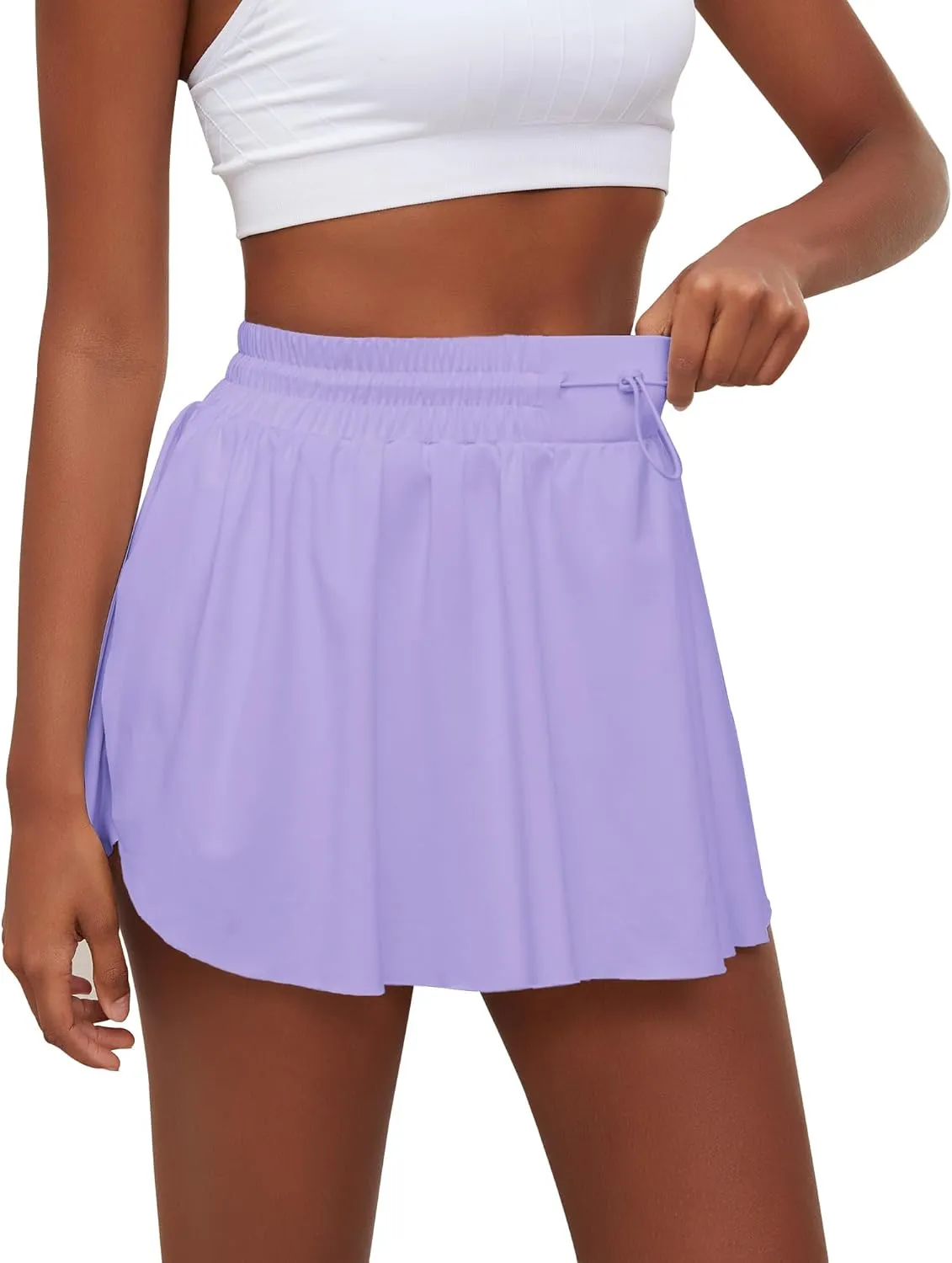 Tennis Skirts for Women Pleated Athletic Skort High Waisted Golf Skirts with Shorts Pocket Athletic Running Activewear