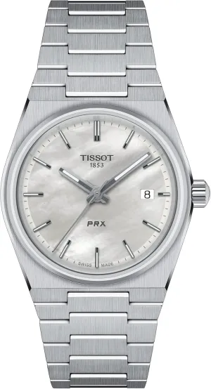 Tissot Unisex PRX 35mm Quartz Watches, Grey, Stainless Steel, 11 (T1372101111100)