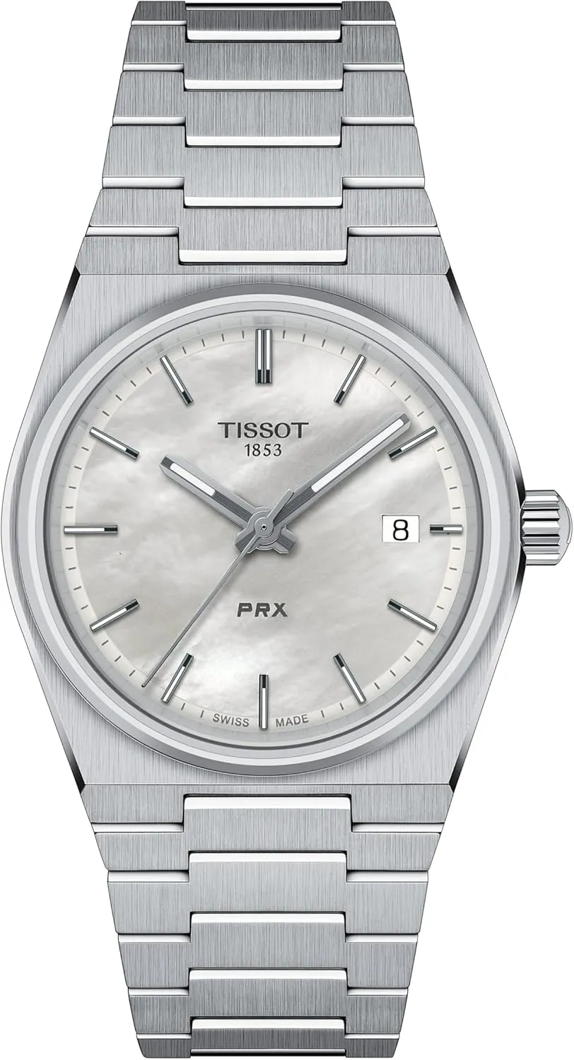 Tissot Unisex PRX 35mm Quartz Watches, Grey, Stainless Steel, 11 (T1372101111100)